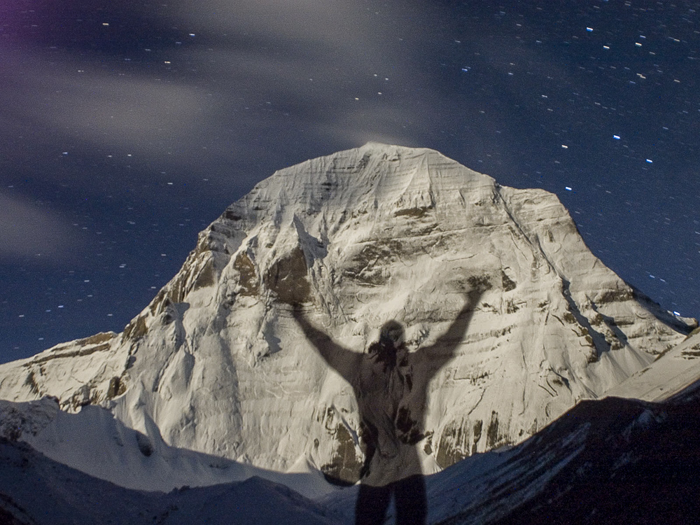 Kailash Nordwand im Modlicht